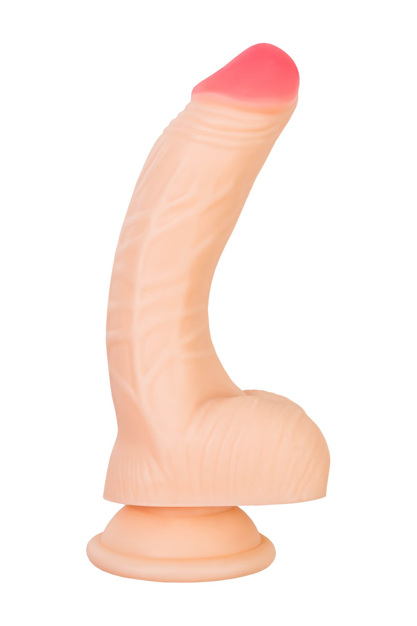 реалистичный фаллоимитатор realstick nude nash, pvc, телесный, 18 см в России