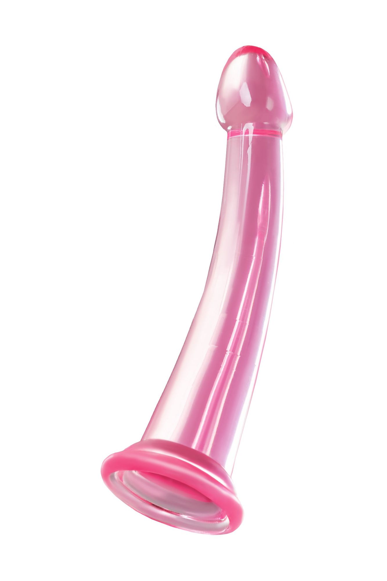нереалистичный фаллоимитатор jelly dildo l toyfa basic, tpe, розовый, 20 см в России