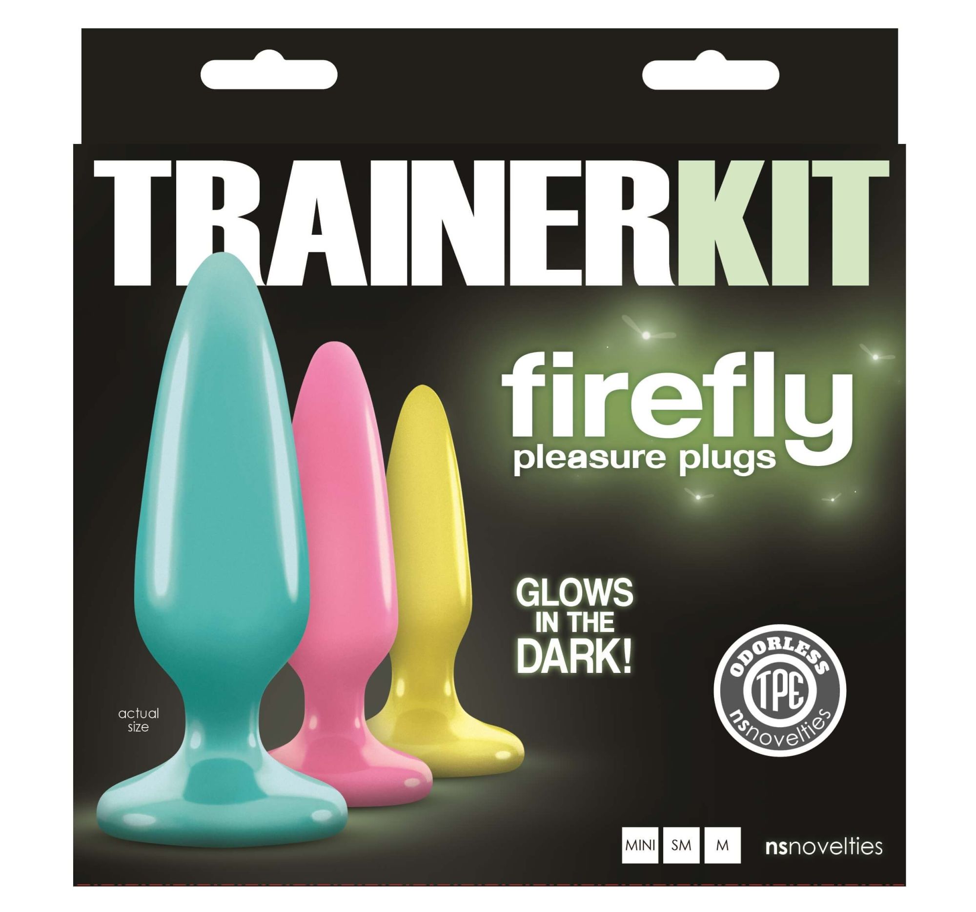 набор анальных пробок ns novelties firefly trainer kit, разноцветный в России