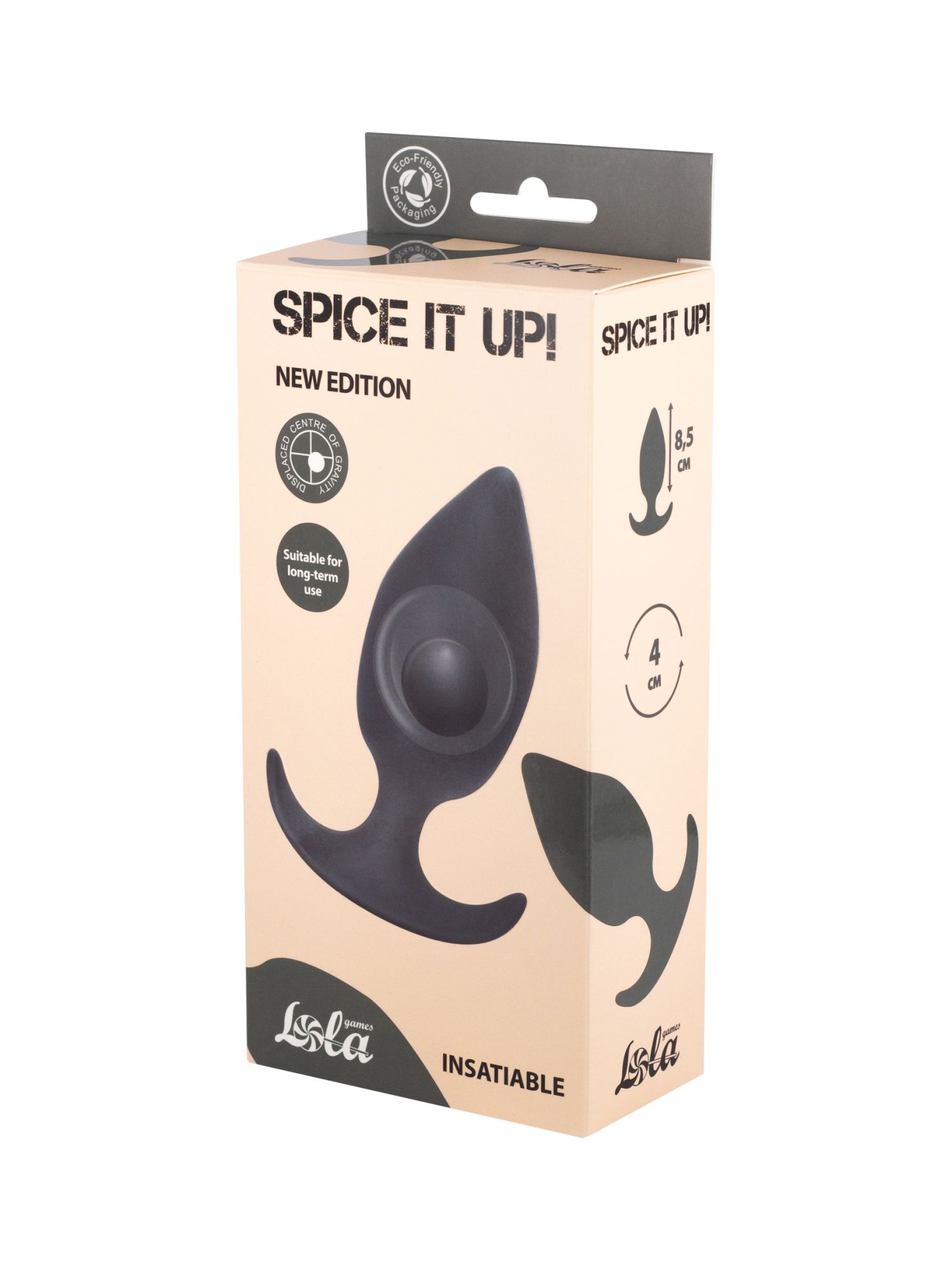 пробка со смещенным центром тяжести spice it up insatiable dark grey 8011-02lola в России