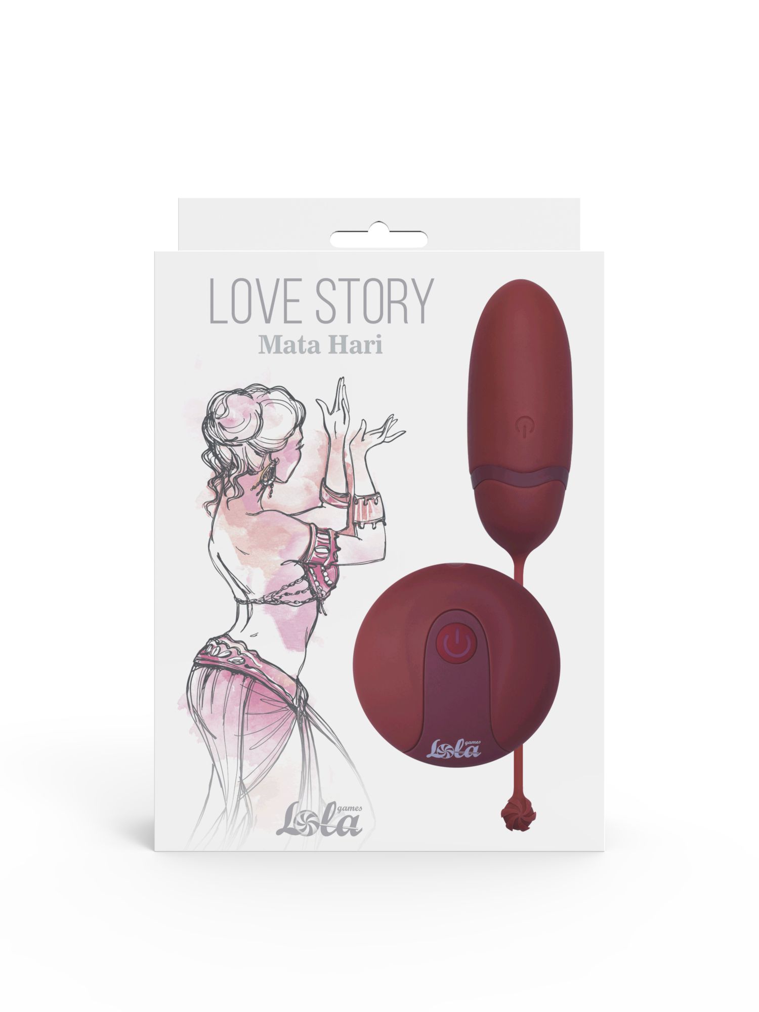 виброяйцо на пульте управления love story mata hari wine red 1800-03lola в России