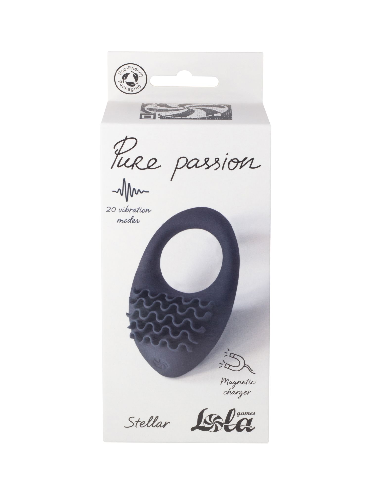 перезаряжаемое эрекционное виброкольцо pure passion stellar black 1501-01lola в России