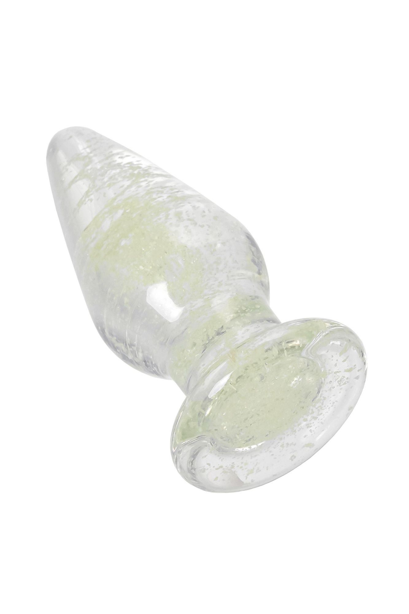 анальная втулка sexus glass светящаяся в темноте, стекло, прозрачная, 9,8 см в России
