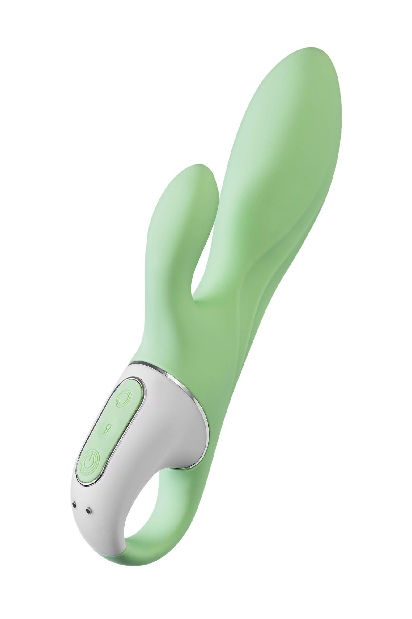 нереалистичный вибратор satisfyer air pump bunny 5, силикон, зеленый, 15 см. в России
