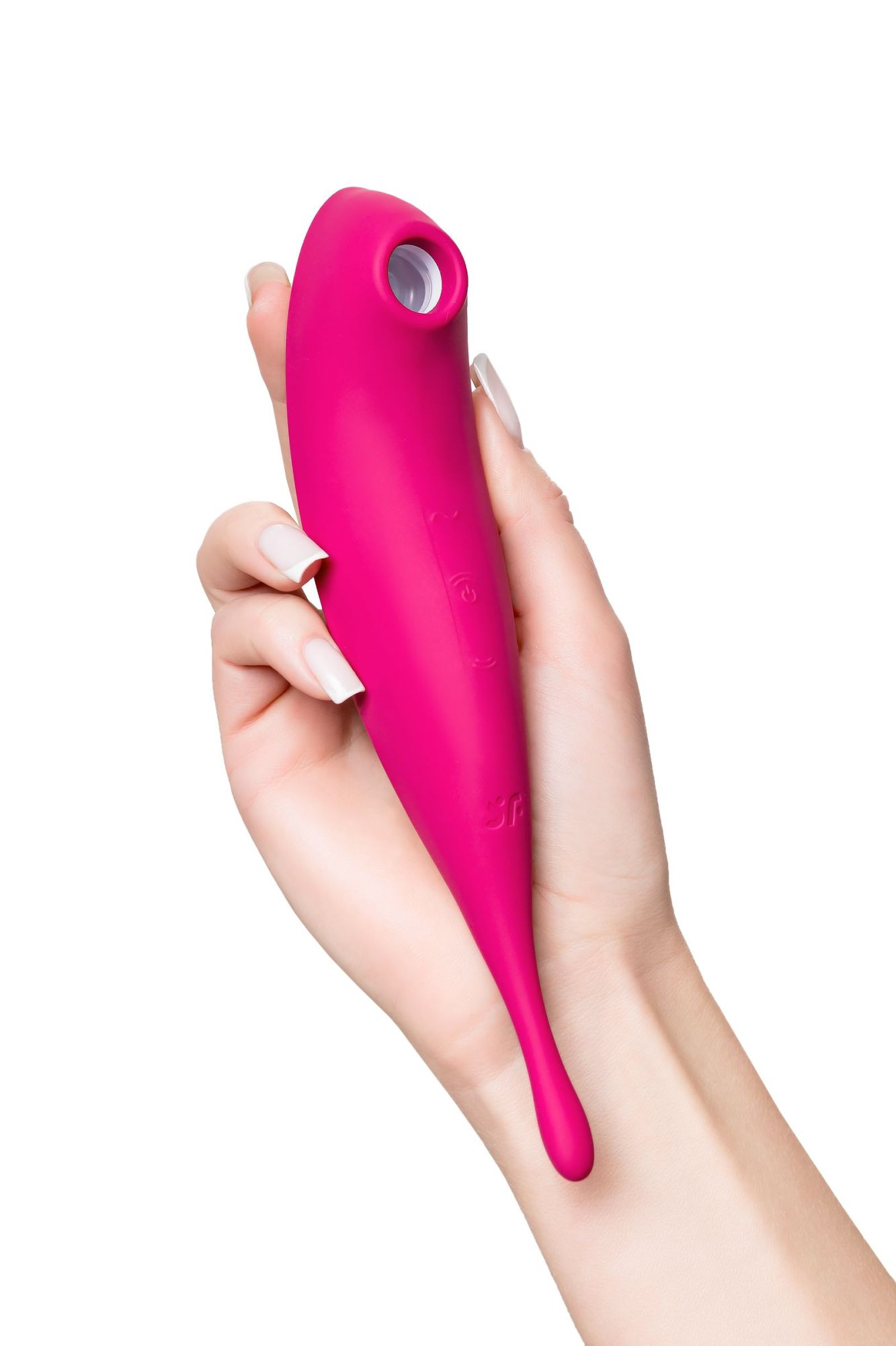вакуум-волновой бесконтактный стимулятор клитора satisfyer twirling pro, силикон, малиновый, 20 см в России