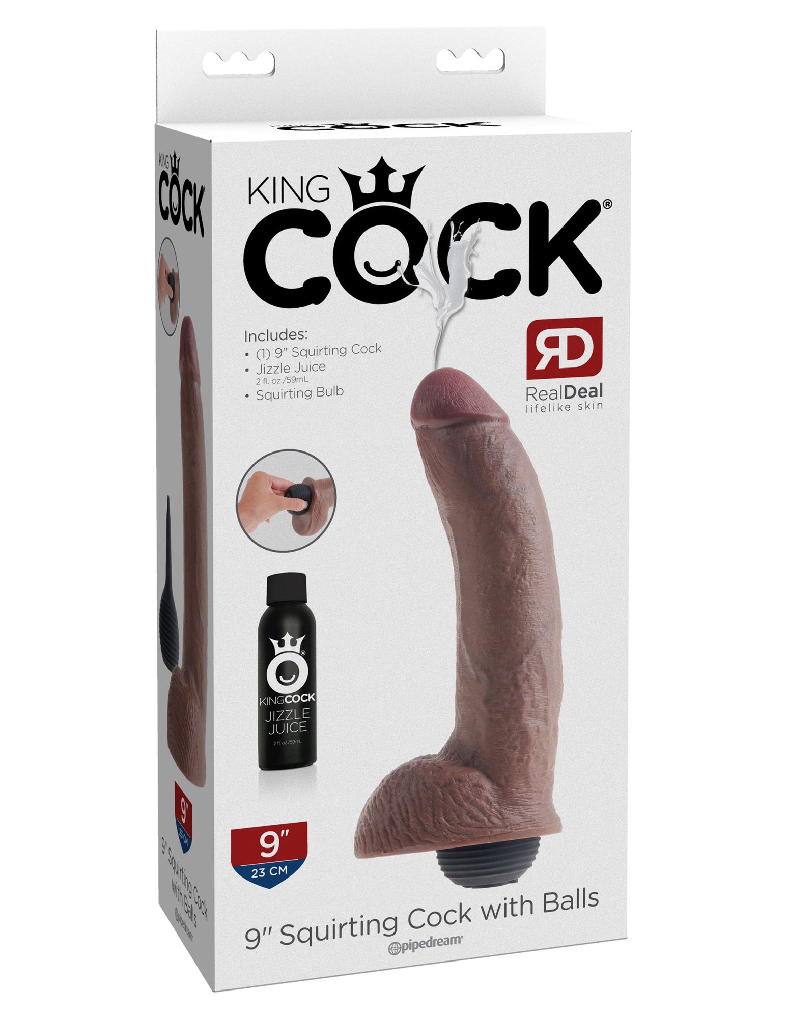 фаллоимитатор с имитацией семяизвержения  king cock 9" squirting pipedream 560329pd в России