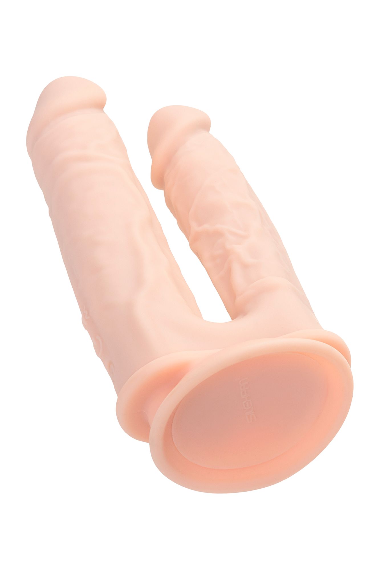 вибратор для двойного проникновения realstick silicone jason m, сайлекспан, телесный, 18,5 см в России