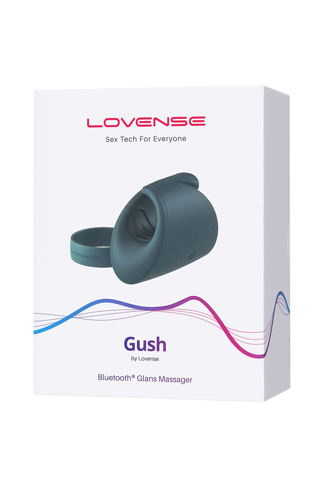 мастурбатор нереалистичный lovense gush, силикон, голубой, 8,6 см в России