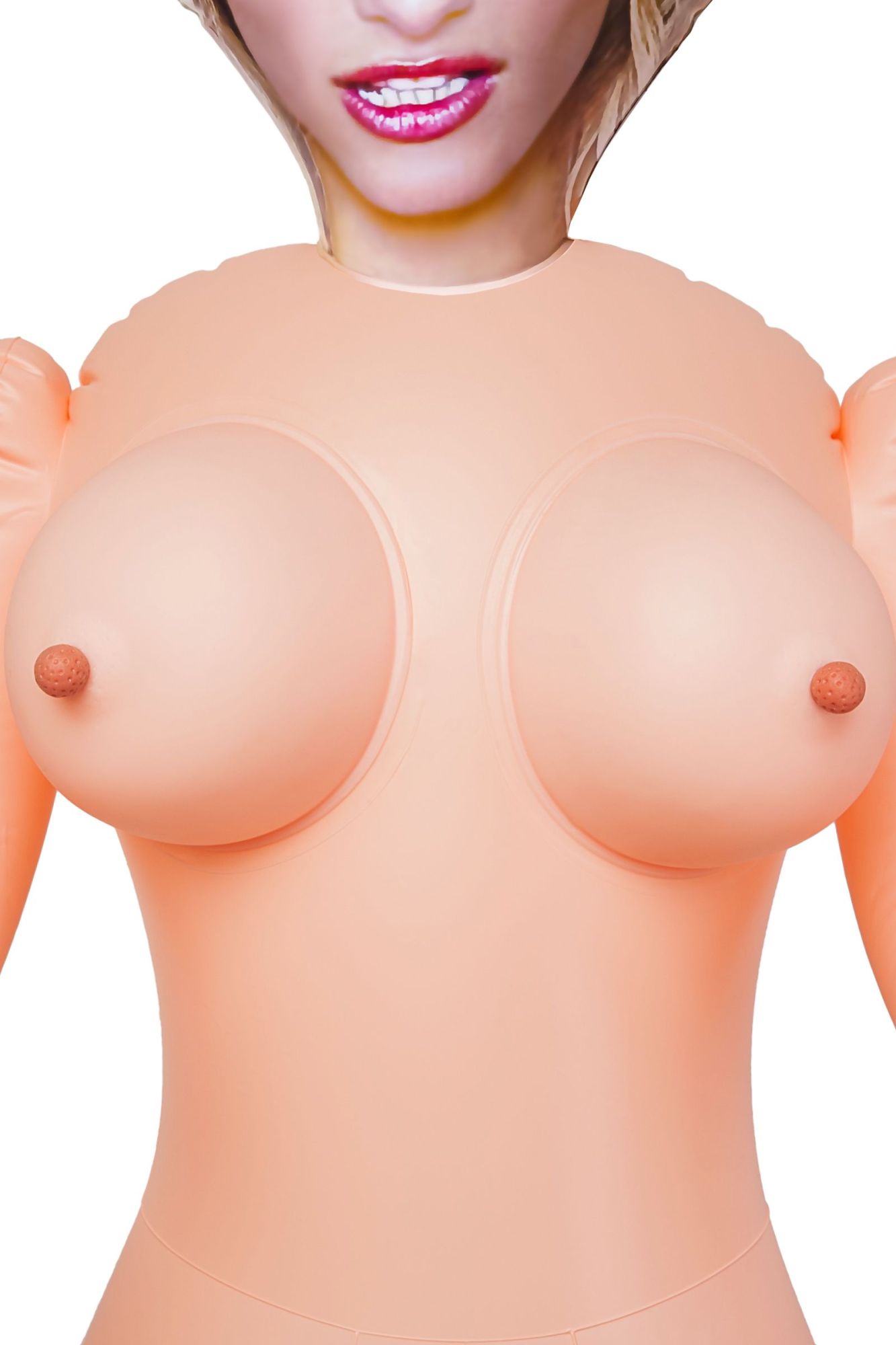 кукла надувная dolls-x by toyfa cecilia, блондинка, с двумя отверстиями, 160 см в России
