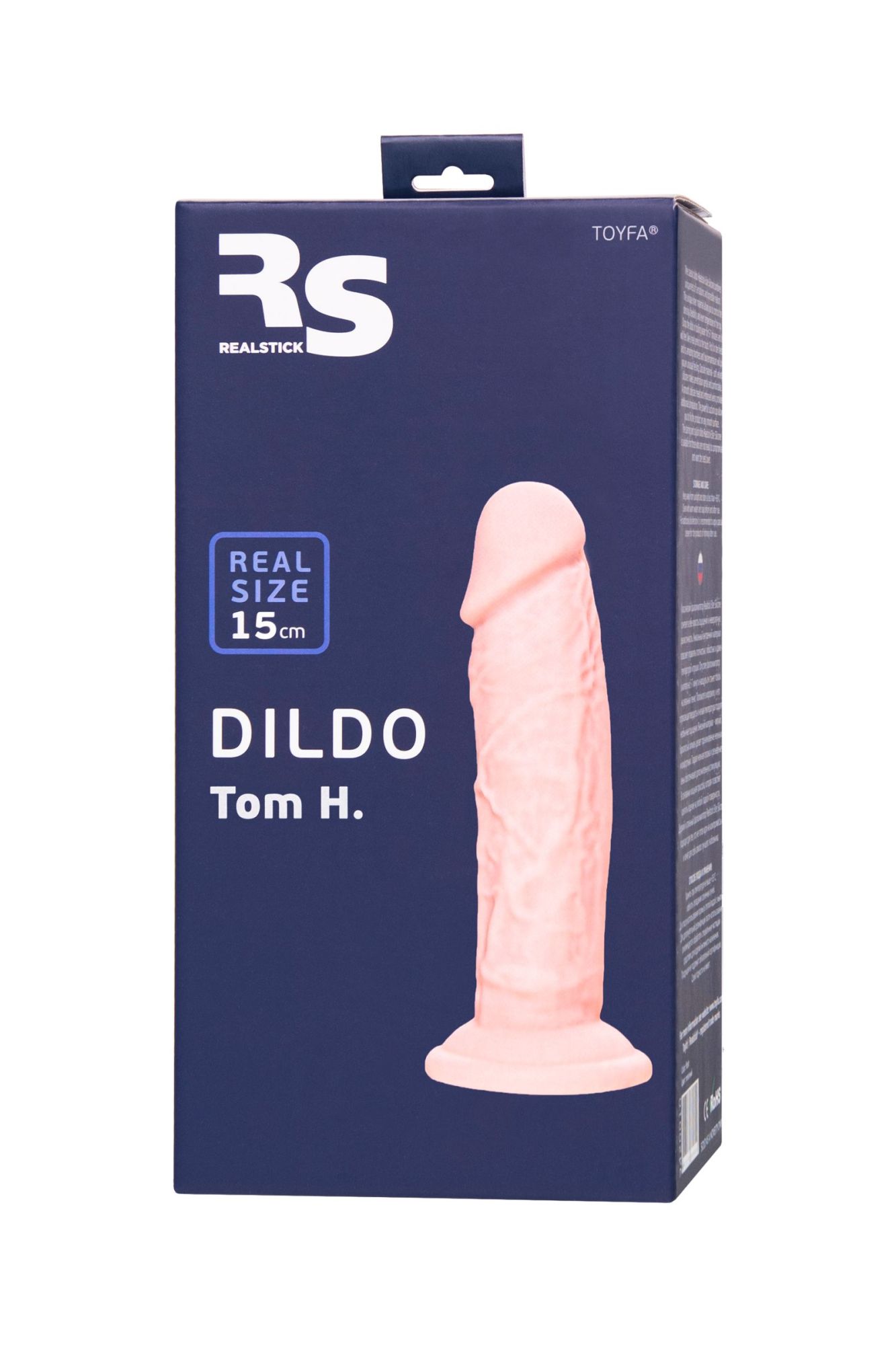 фаллоимитатор realstick silicone tom h, сайлекспан, телесный, 15 см в России