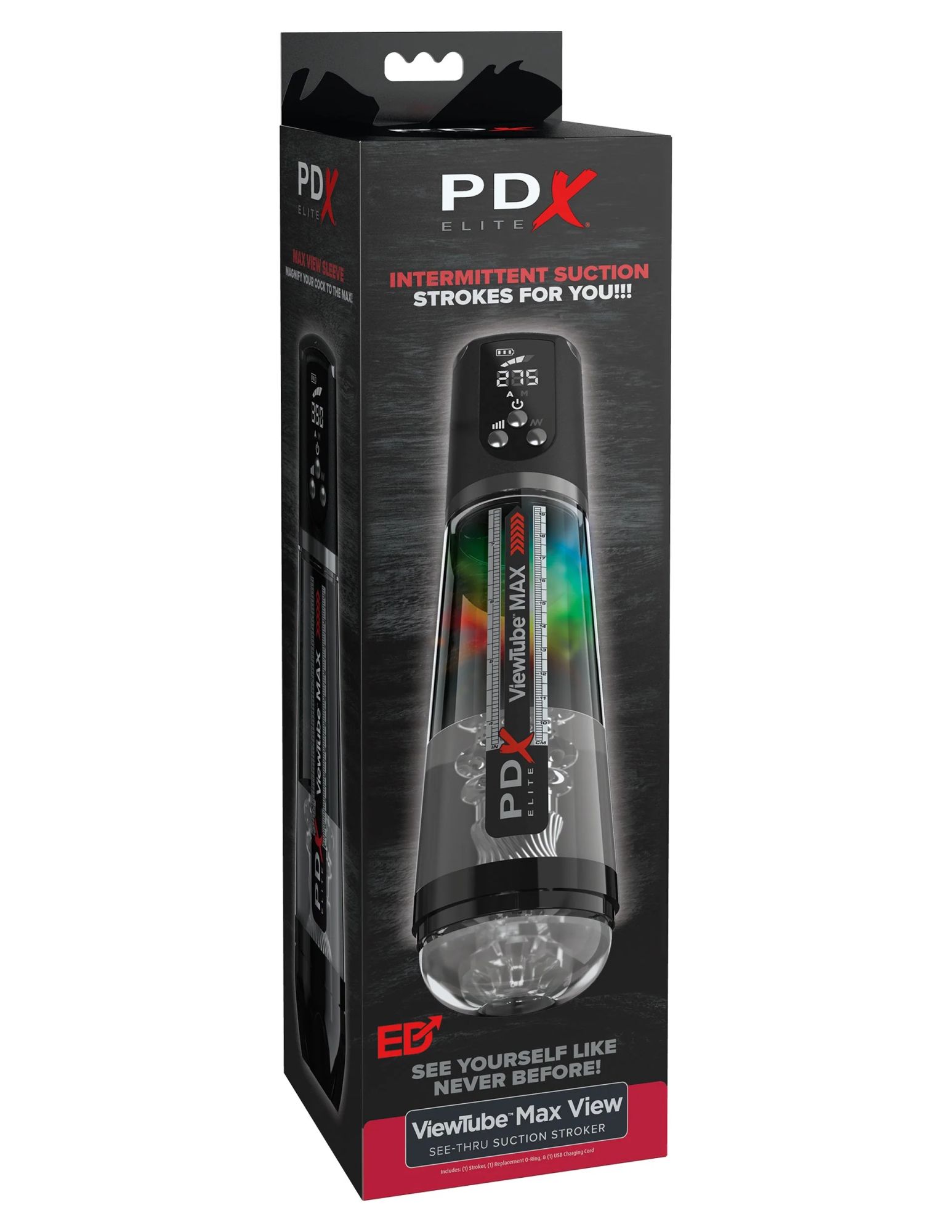 мастурбатор с вибрацией pdx elite viewtube max view - black pipedream rd55323pd в России