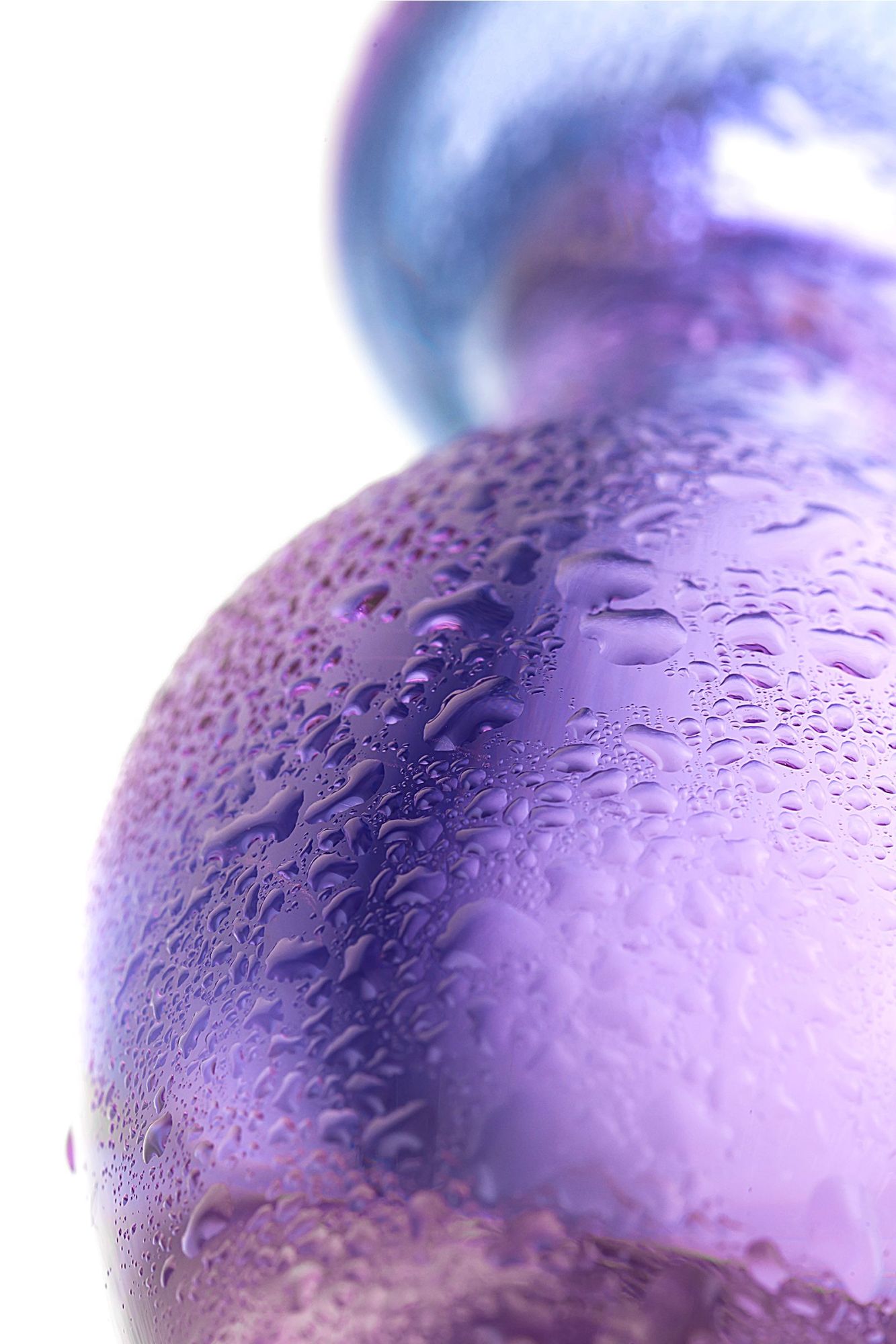 анальная втулка sexus glass, стекло, фиолетовая, 10 см, ø 4 см в России