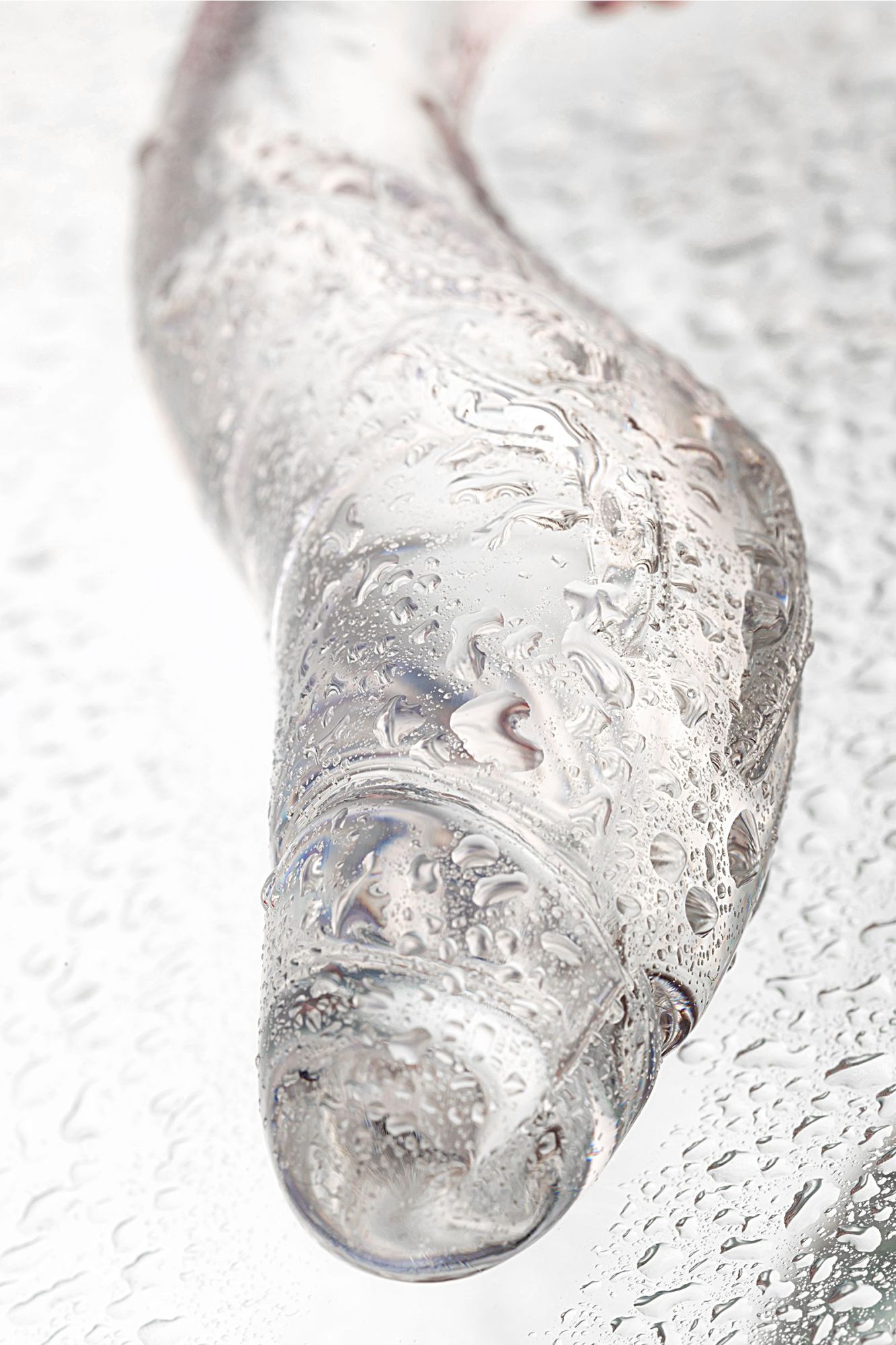 нереалистичный фаллоимитатор sexus glass, стекло, прозрачный, 17,5 см в России