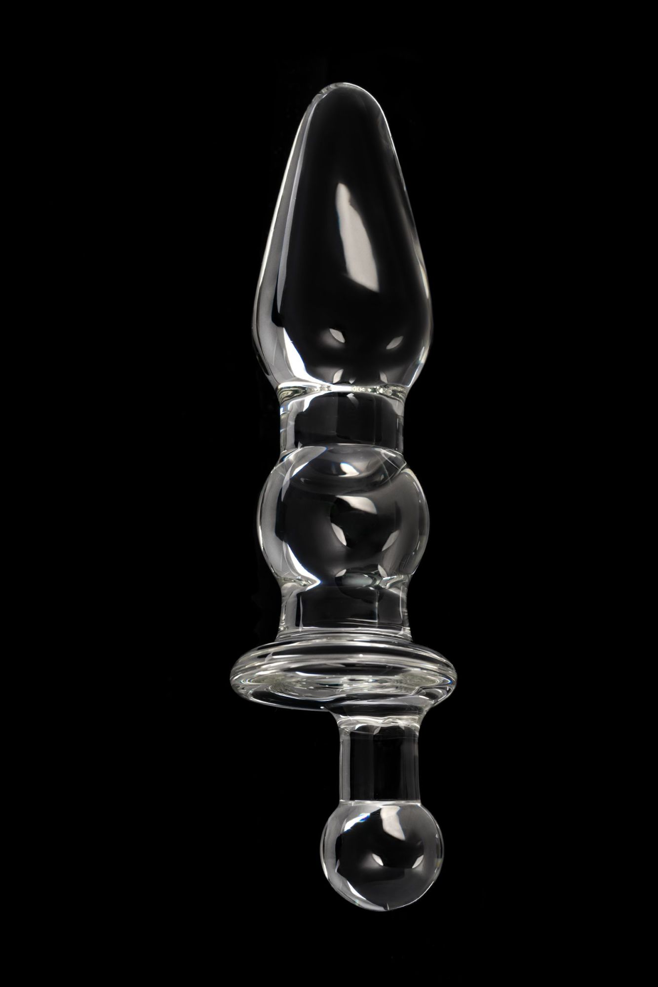 анальная втулка sexus glass, стекло, прозрачная, 17 см, ø 3,5 см в России