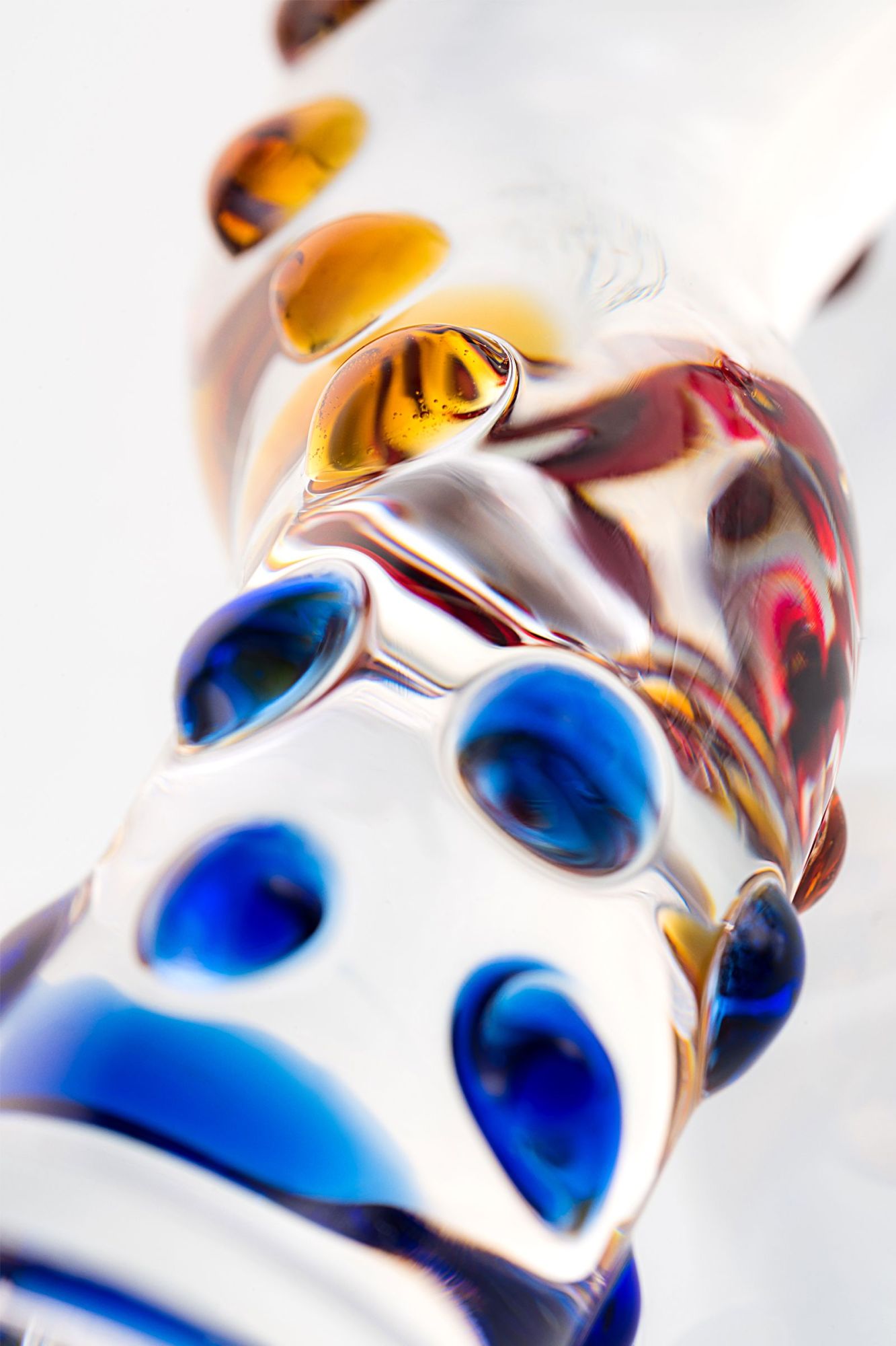 нереалистичный фаллоимитатор sexus glass, стекло, прозрачный, 20 см в России