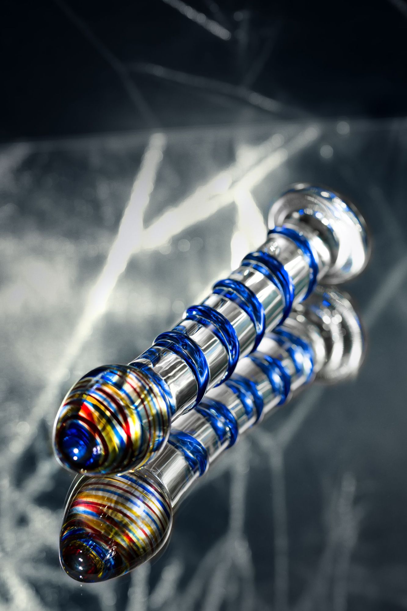 нереалистичный фаллоимитатор sexus glass, стекло, 18 см в России