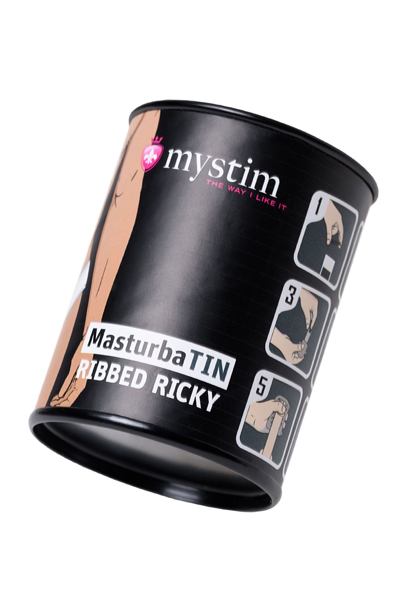 мастурбатор masturbatin ribbed ricky, tpe, белый,4.5 см в России