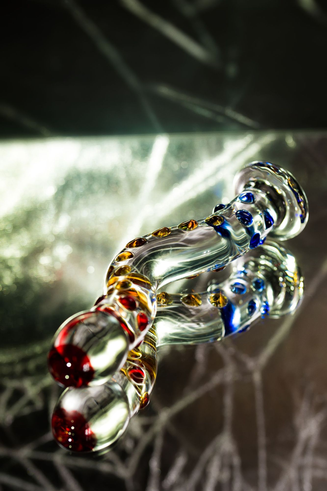 нереалистичный фаллоимитатор sexus glass, стекло, прозрачный, 20 см в России