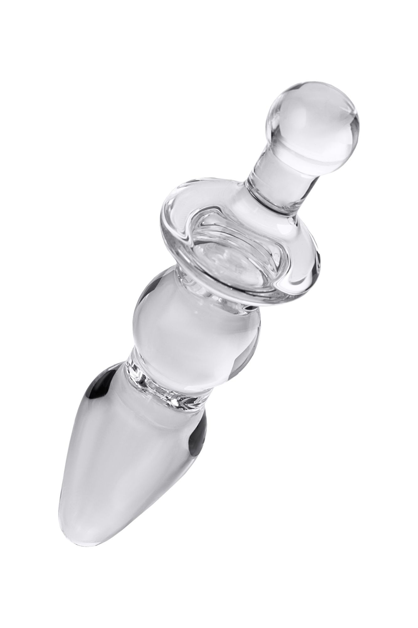анальная втулка sexus glass, стекло, прозрачная, 17 см, ø 3,5 см в России