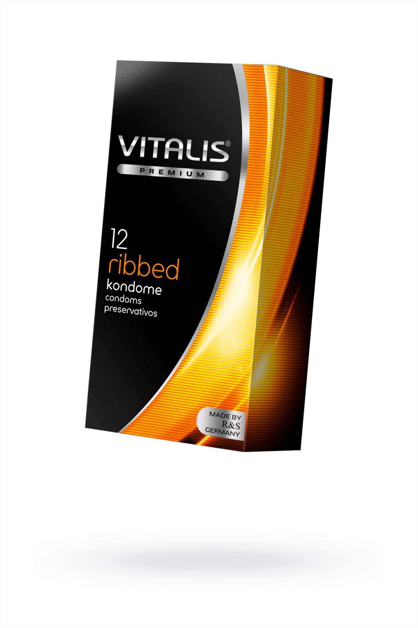 презервативы vitalis, premium, ribbed, ребристые, 18 см, 5,2 см, 12 шт. в России