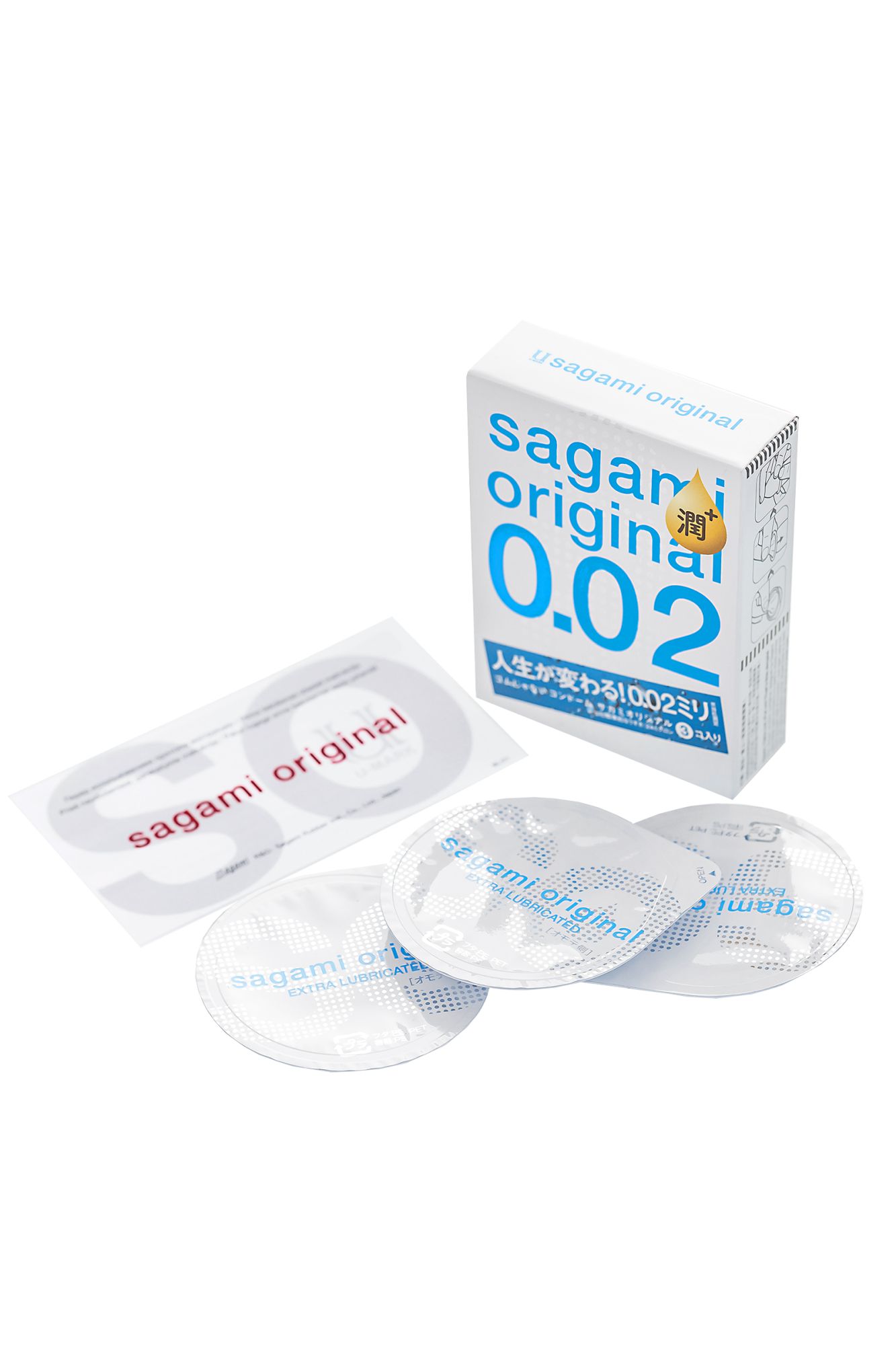 презервативы sagami, original 0.02, extra lub, полиуретан, 19 см, 3 шт. в России