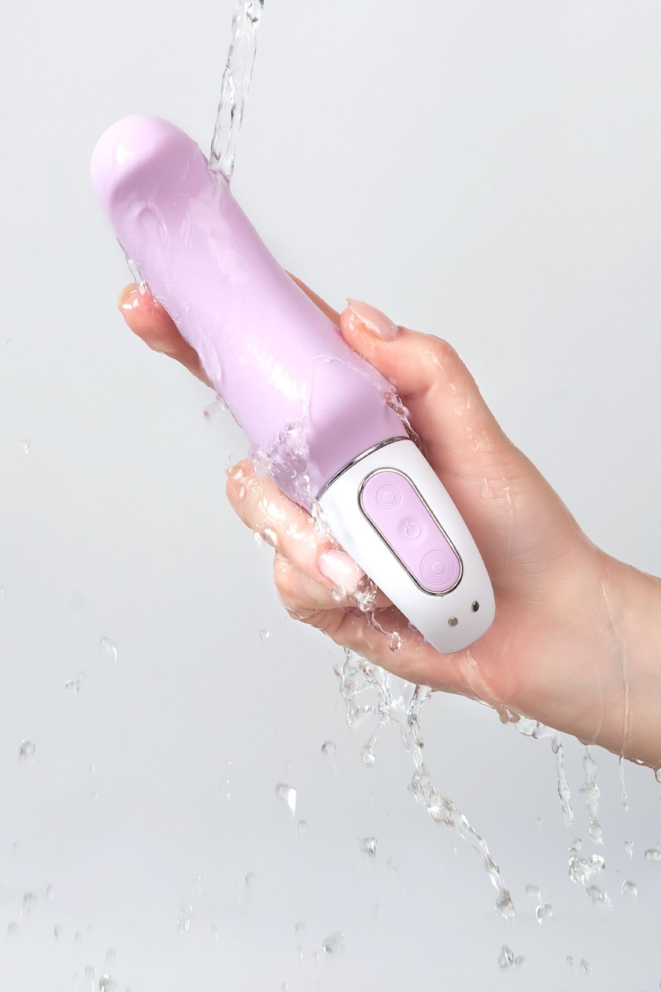 нереалистичный вибратор satisfyer vibes charming smile, силикон, фиолетовый, 18,7 см. в России