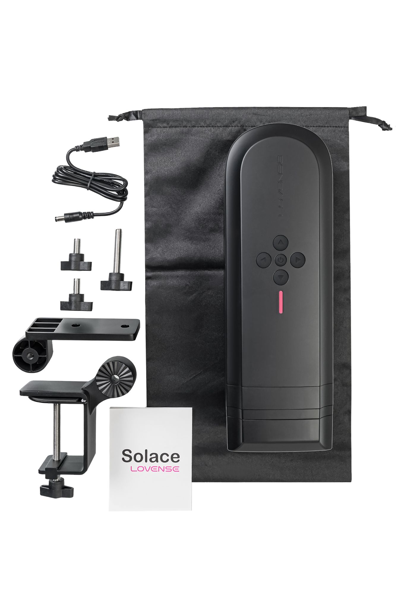 мастурбатор нереалистичный lovense solace, tpe, черный, 24 см в России