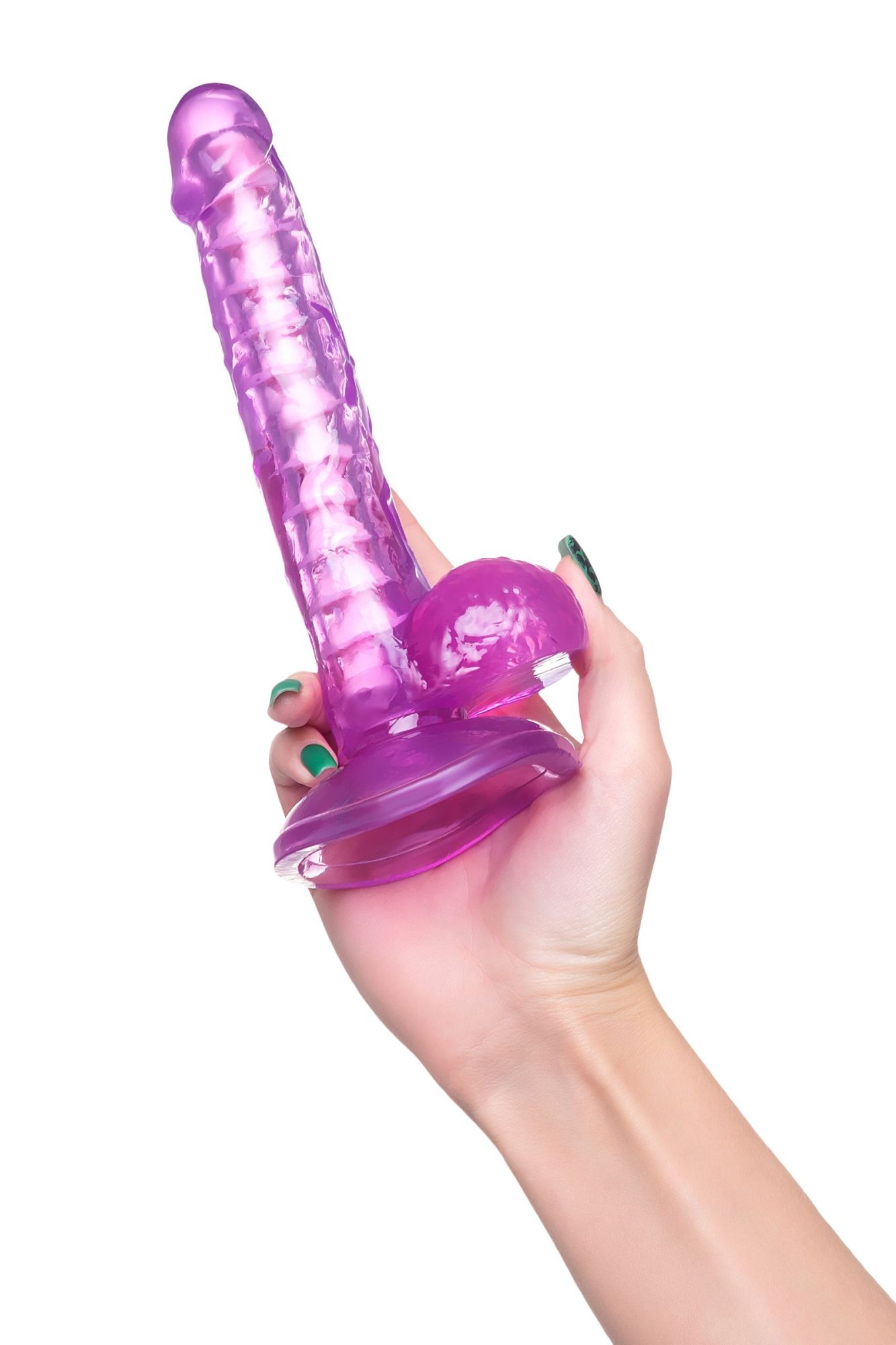 реалистичный фаллоимитатор a-toys by toyfa celiam, tpe, фиолетовый, 20,5 см в России