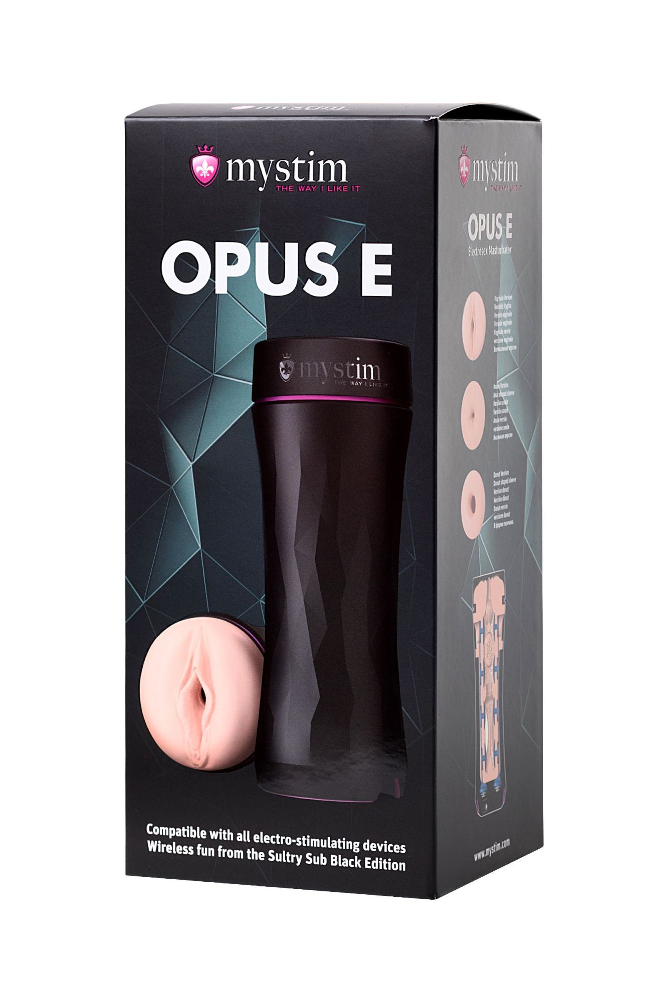 мастурбатор mystim opus e vagina, tpe, телесный, 21.5 см в России