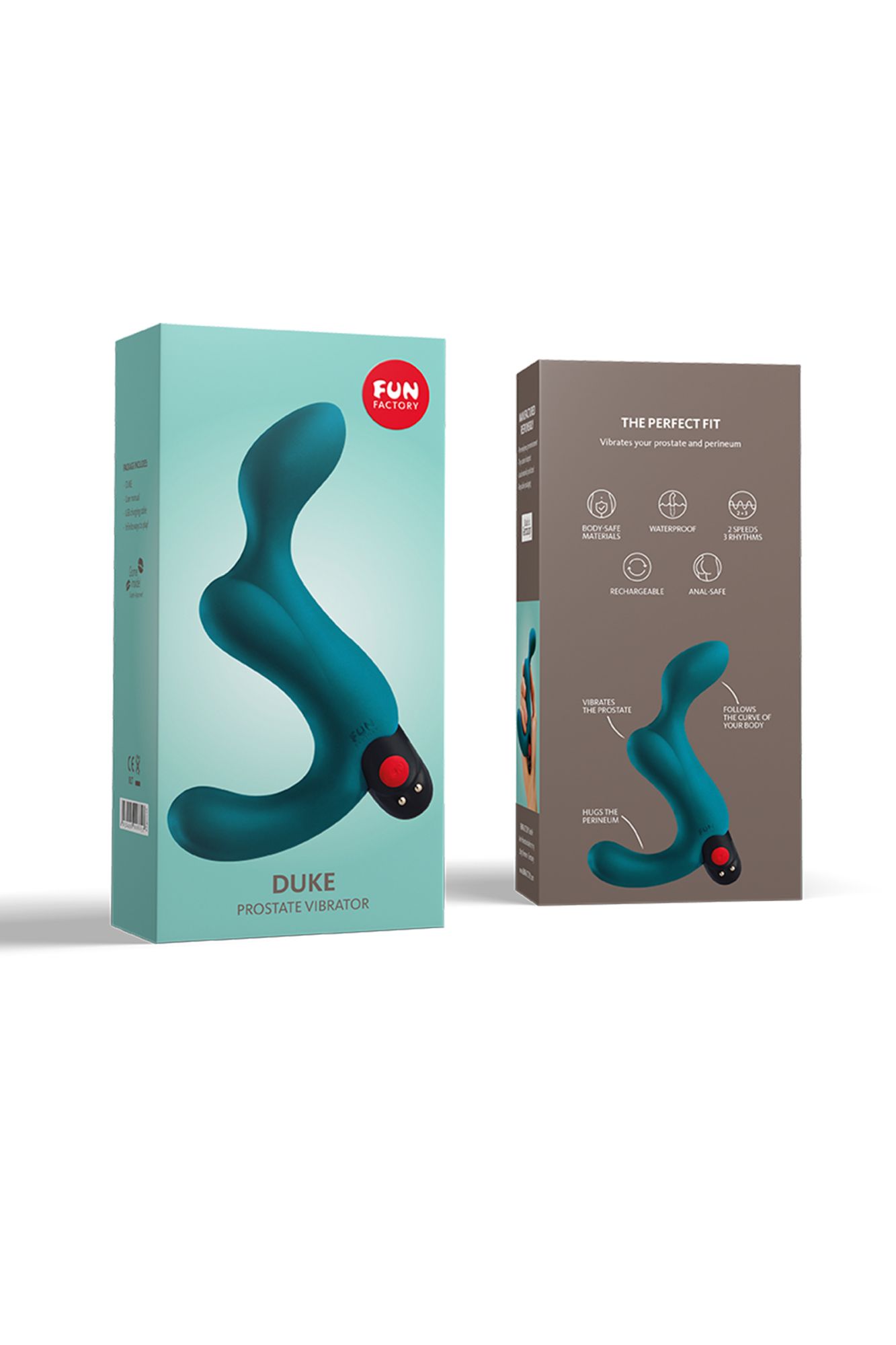 стимулятор простаты fun factory duke, силикон, зелёный, 12 см в России