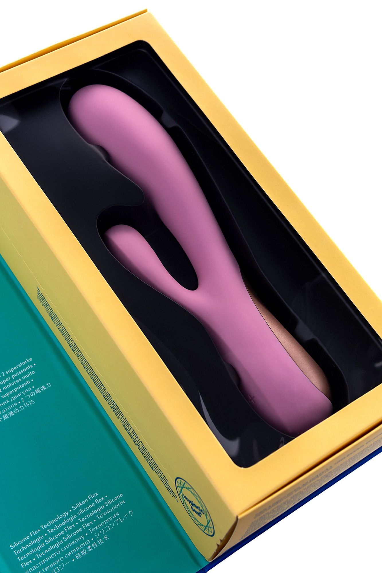 нереалистичный вибратор satisfyer mono flex, силикон, розовый, 20,4 см. в России
