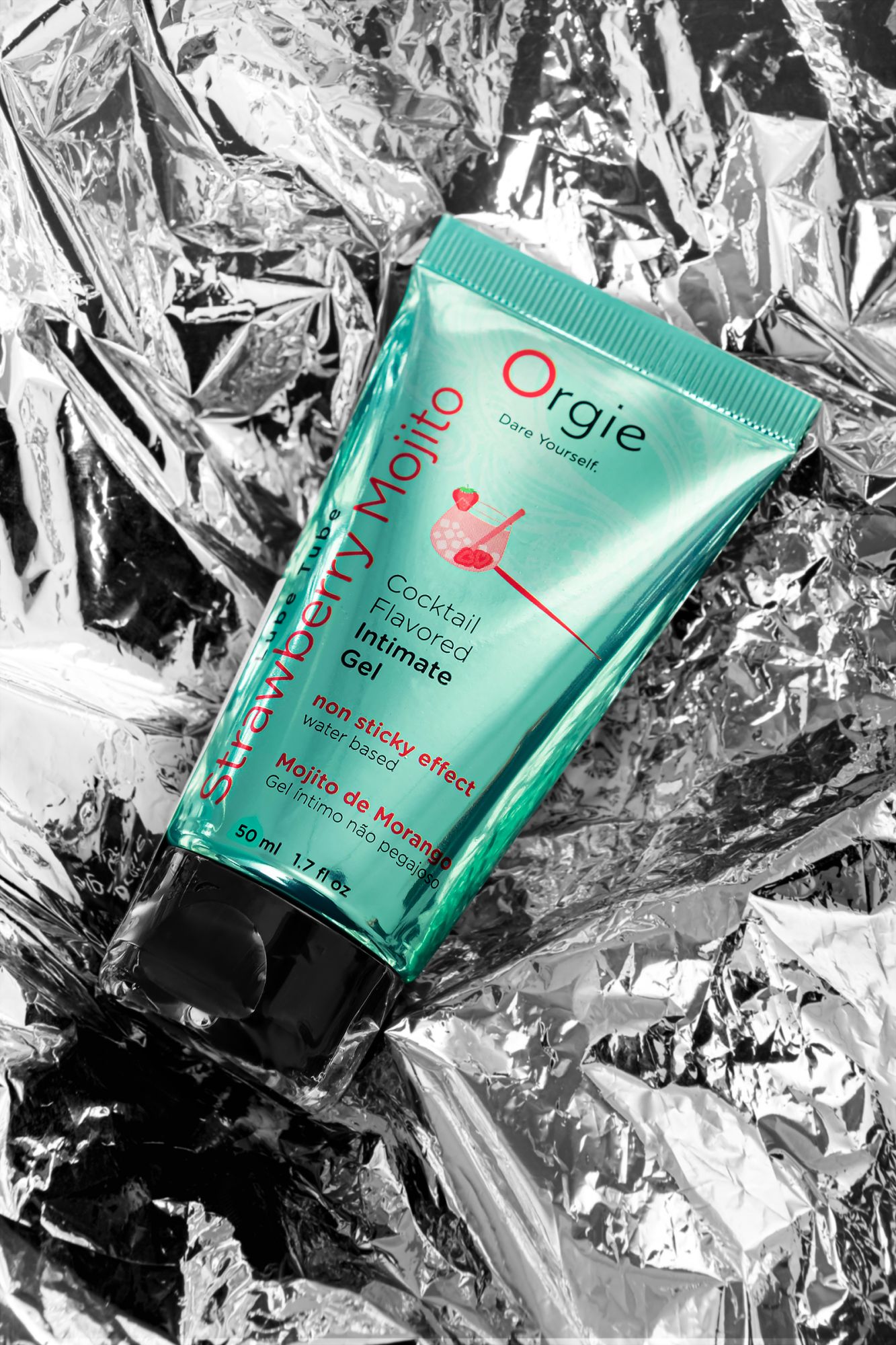 интимный гель orgie lube tube на водной основе, со вкусом клубничного мохито, 50 мл в России