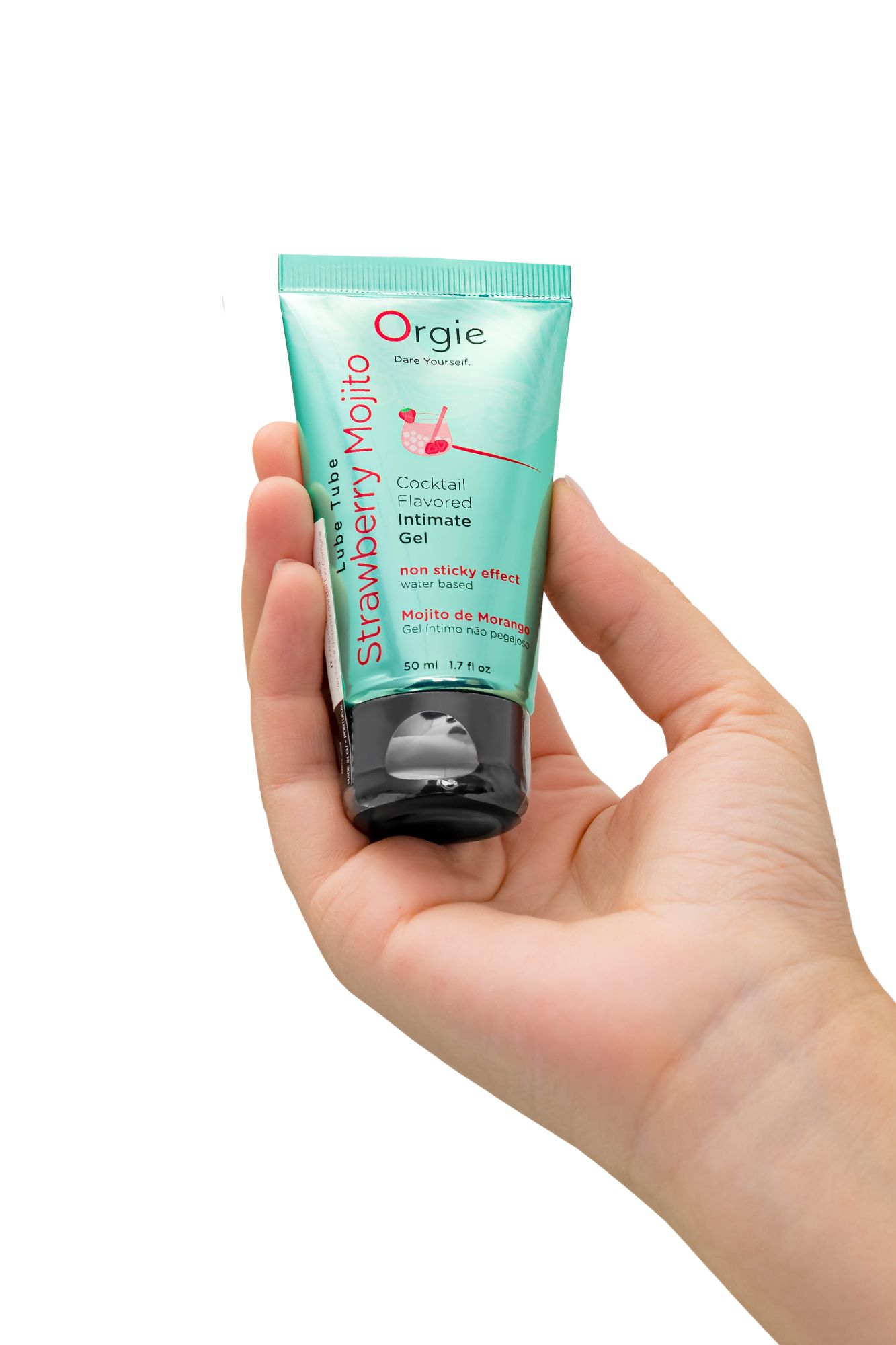 интимный гель orgie lube tube на водной основе, со вкусом клубничного мохито, 50 мл в России