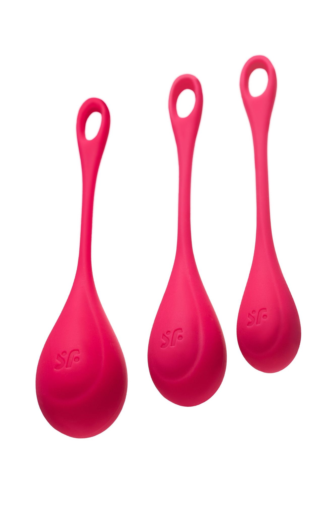 набор вагинальных шариков satisfyer yoni, силикон, красный, ø 2 см. в России