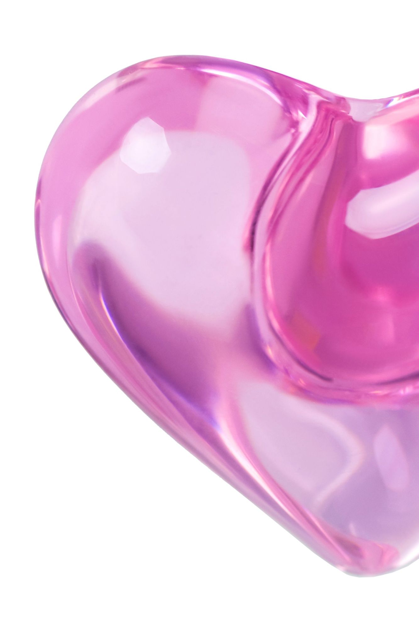 анальная втулка sexus glass, стекло, розовая, 9,8 см в России