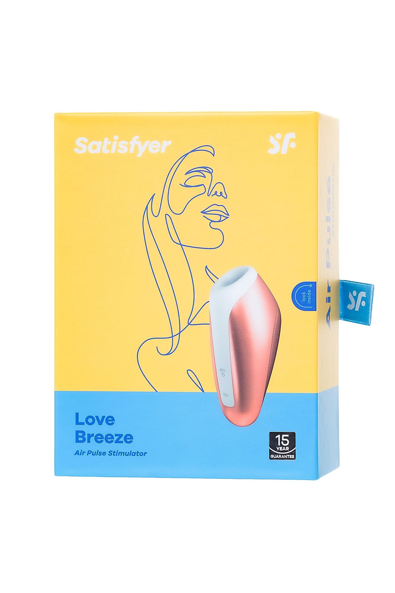 вакуум-волновой бесконтактный стимулятор клитора satisfyer love breeze, силикон, розовый, 9,5 см в России