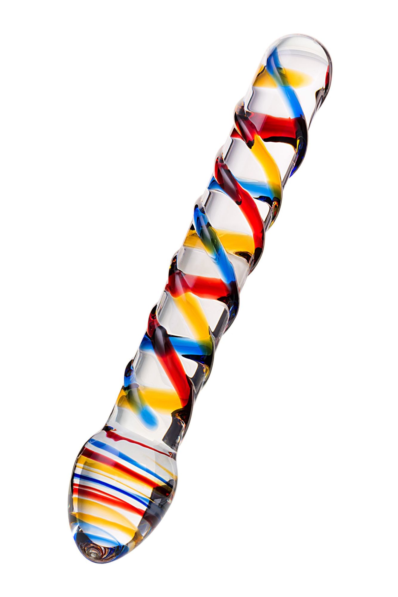 двусторонний фаллоимитатор sexus glass, стекло, прозрачный, 19,5 см в России