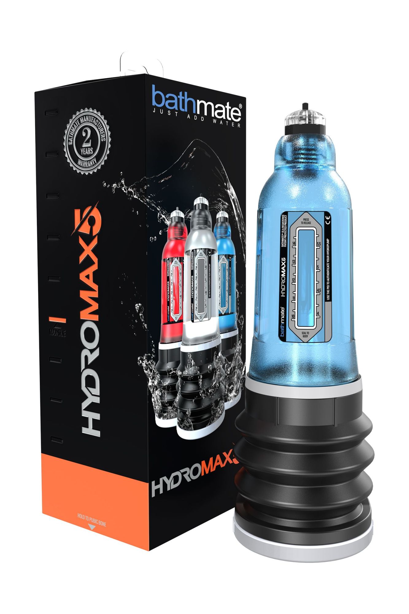помпа для пениса bathmate hydromax5, abs пластик, голубая (аналог hydromax x20) в России