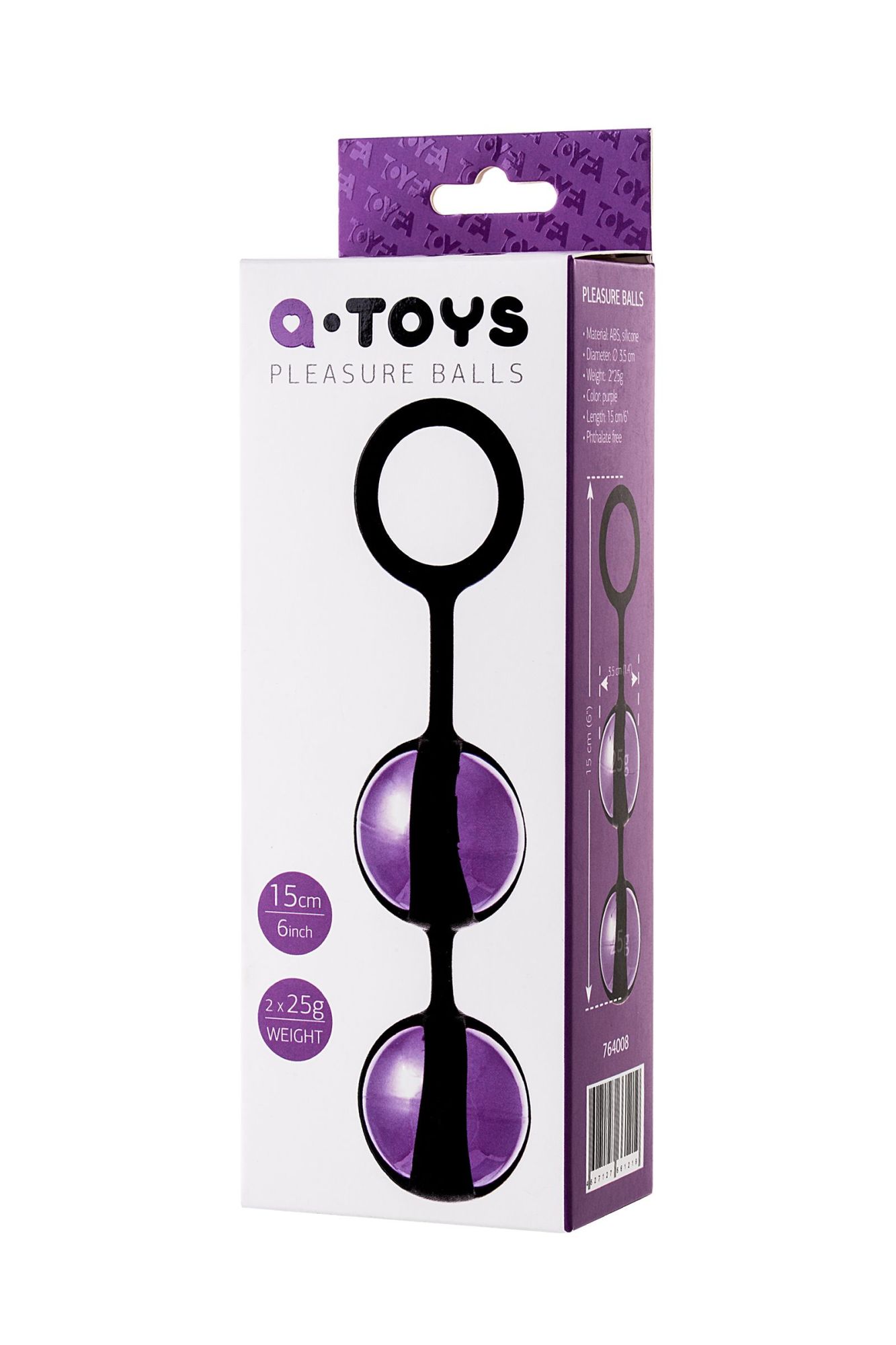 вагинальные шарики toyfa a-toys tona, abs пластик, фиолетовый, 15 см в России