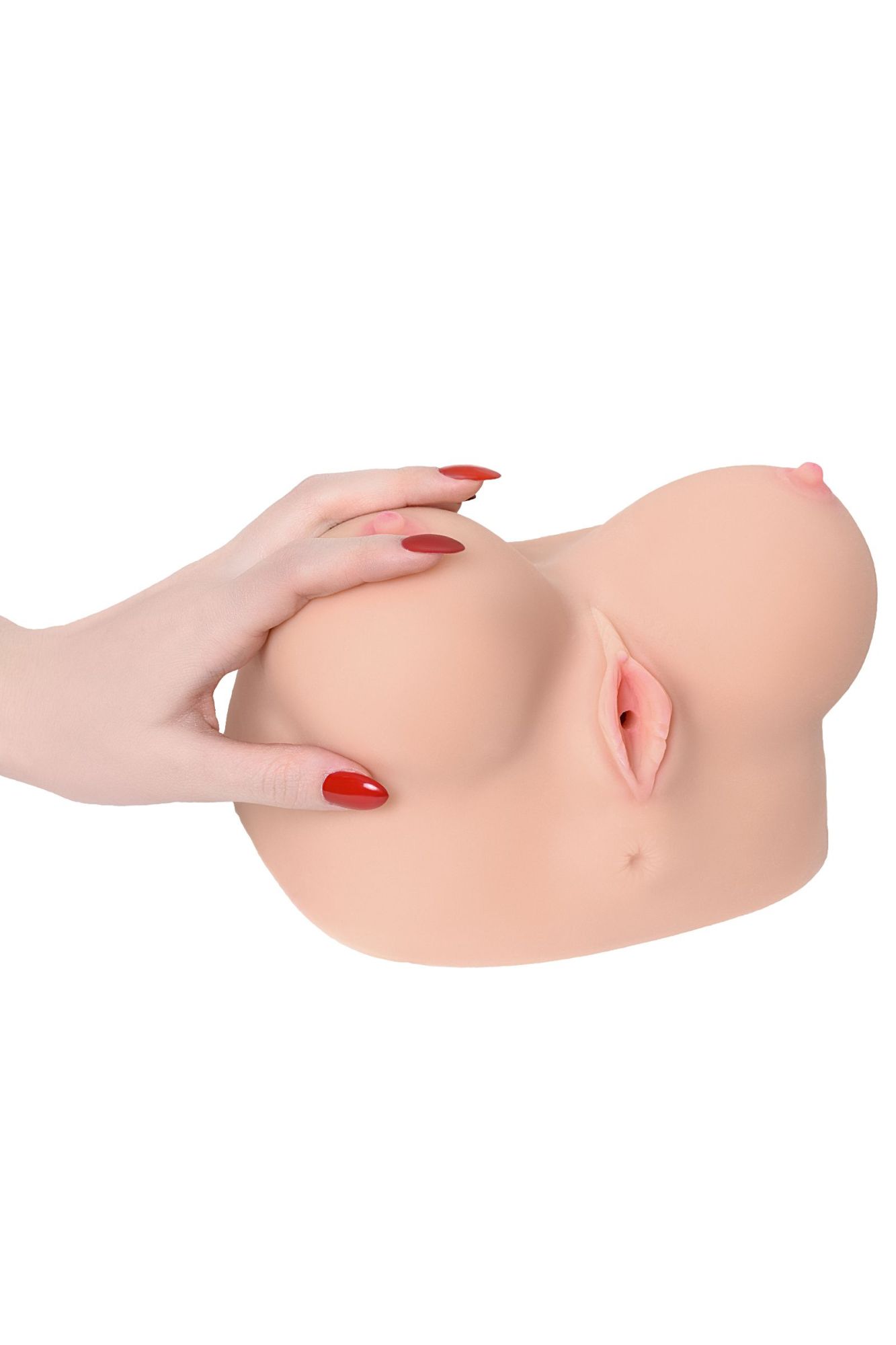 мастурбатор реалистичный kokos juliana breast с вибрацией и ротацией, tpr, телесный, 20 см в России
