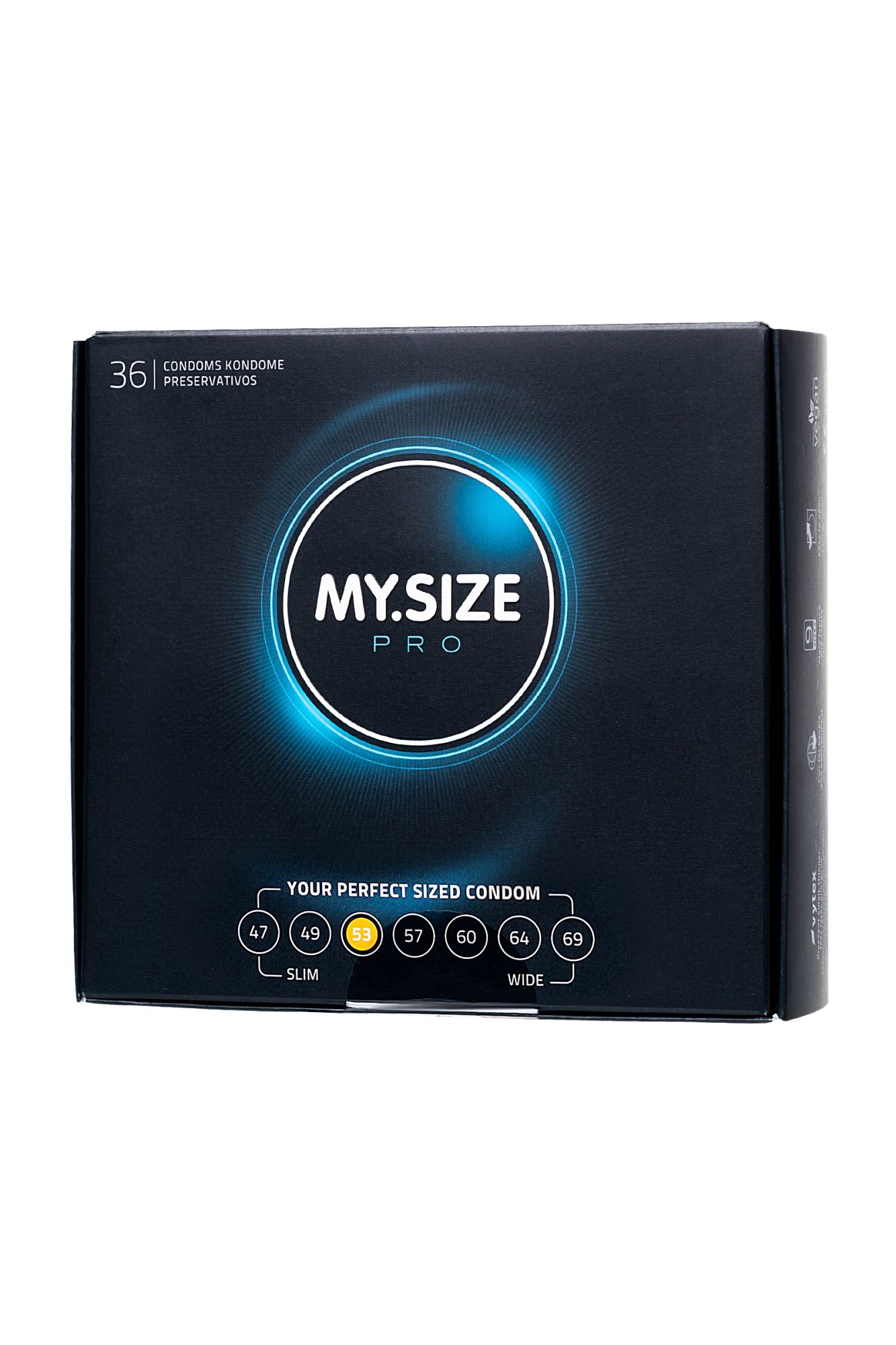 презервативы my.size, латекс, 17,8 см, 5,3 см, 36 шт. в России