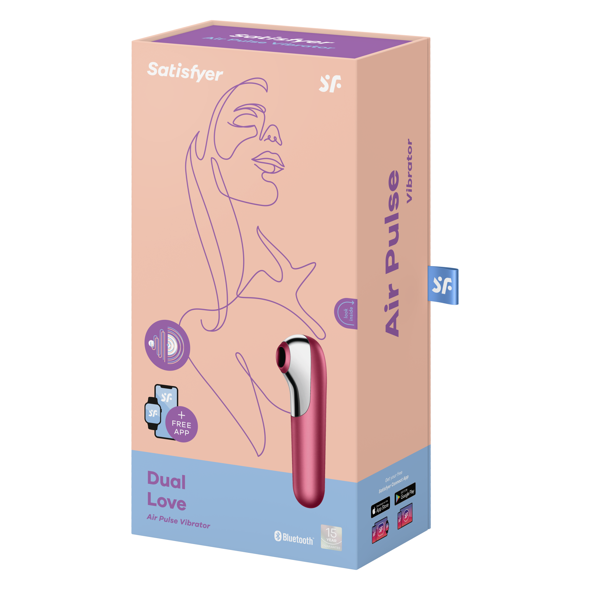 вакуумный массажер satisfyer dual love pink 003054sa в России