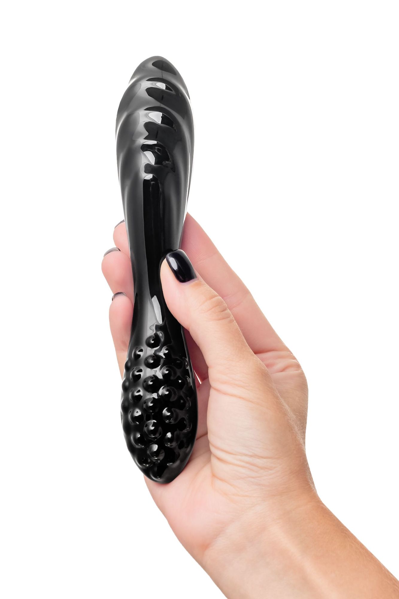 двухсторонний стеклянный стимулятор satisfyer dazzling crystal 11, чёрный в России