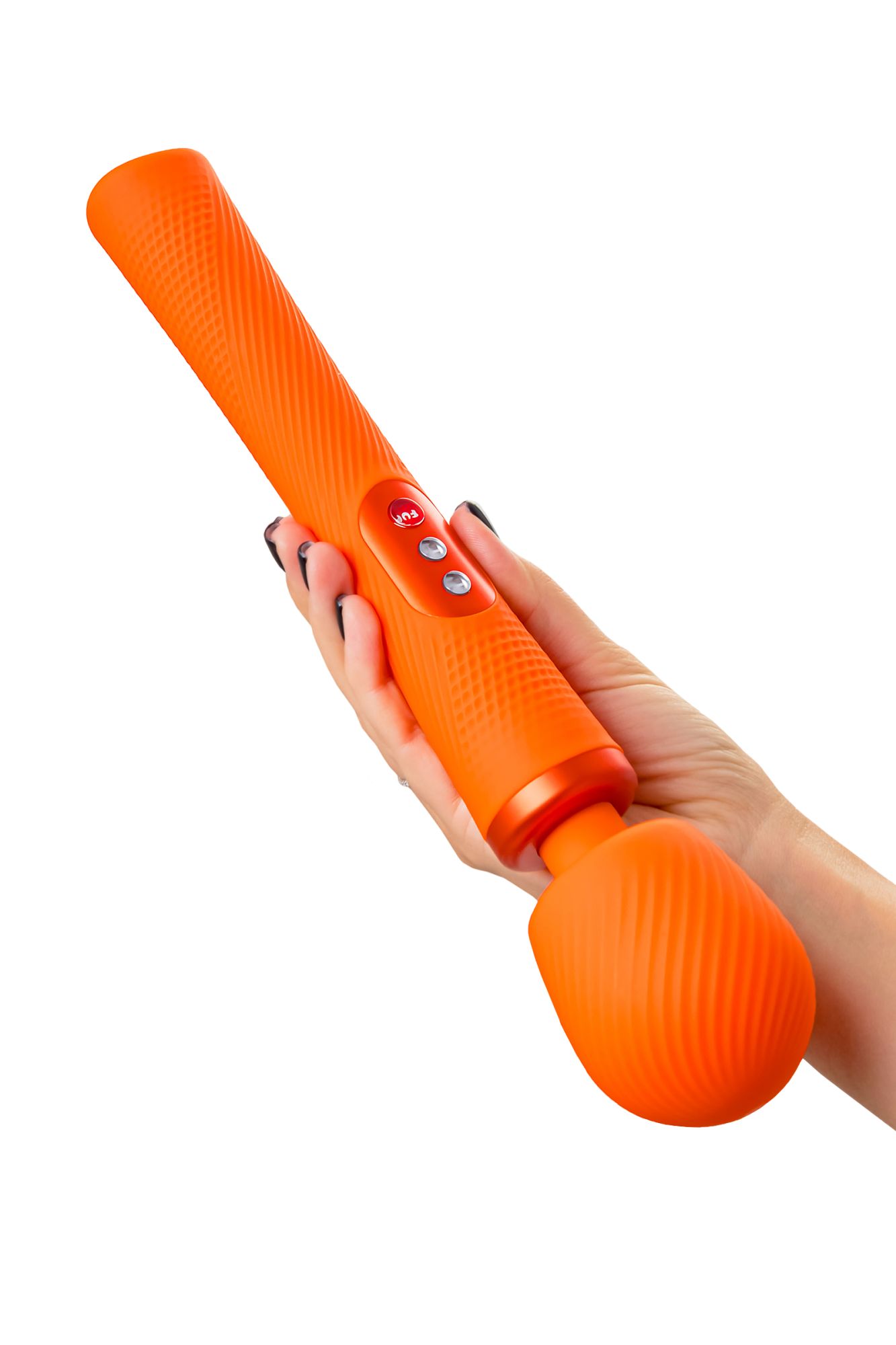 вибромассажер fun factory vim vibrating wand, силикон, оранжевый, 31,3 см в России