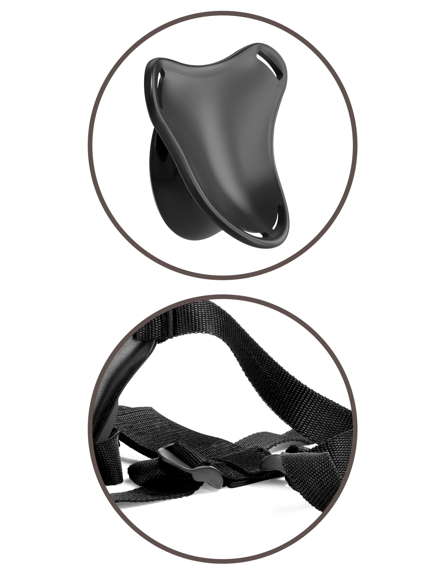 страпон king cock elite harness & 6" dildo kit -  light pipedream 578221pd в России