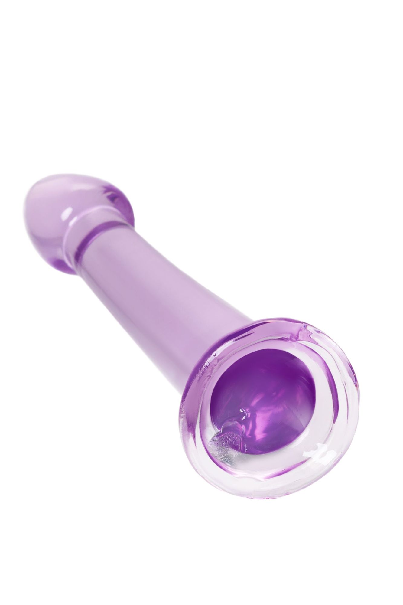 нереалистичный фаллоимитатор jelly dildo s toyfa basic, tpe, фиолетовый, 15,5 см в России