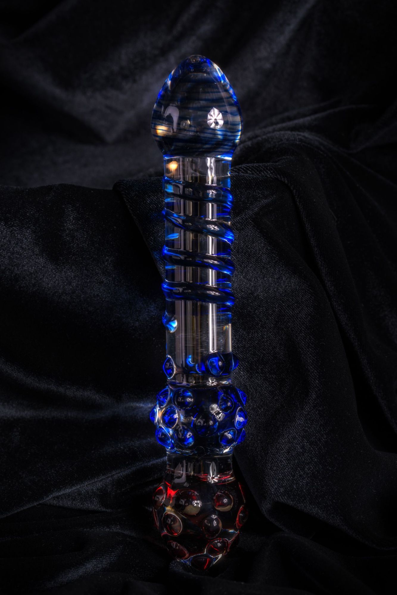 двусторонний фаллоимитатор sexus glass, стекло, прозрачный, 20,5 см в России
