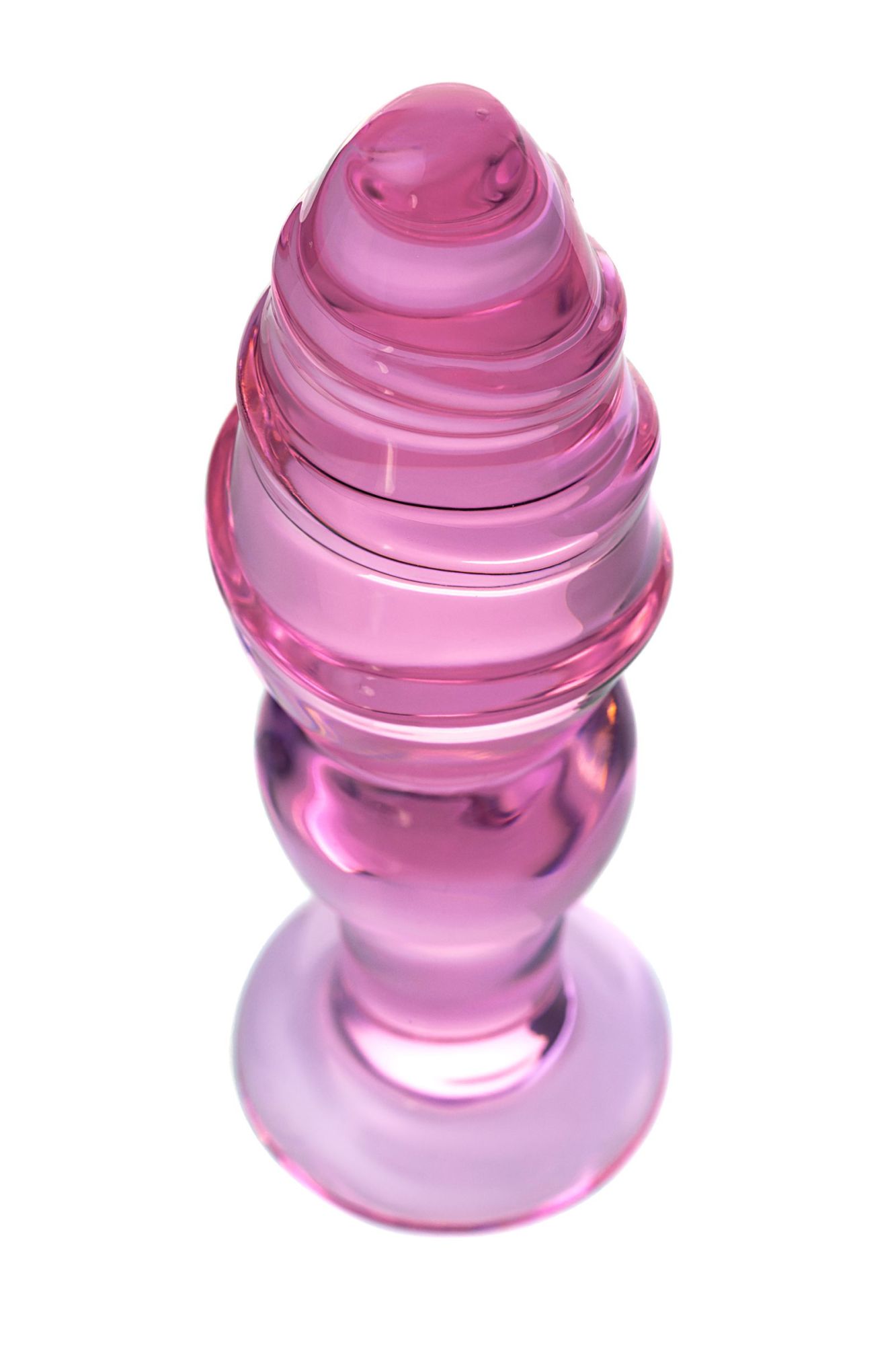 анальная втулка sexus glass, стекло, розовая, 13,5 см, ø 4 см в России