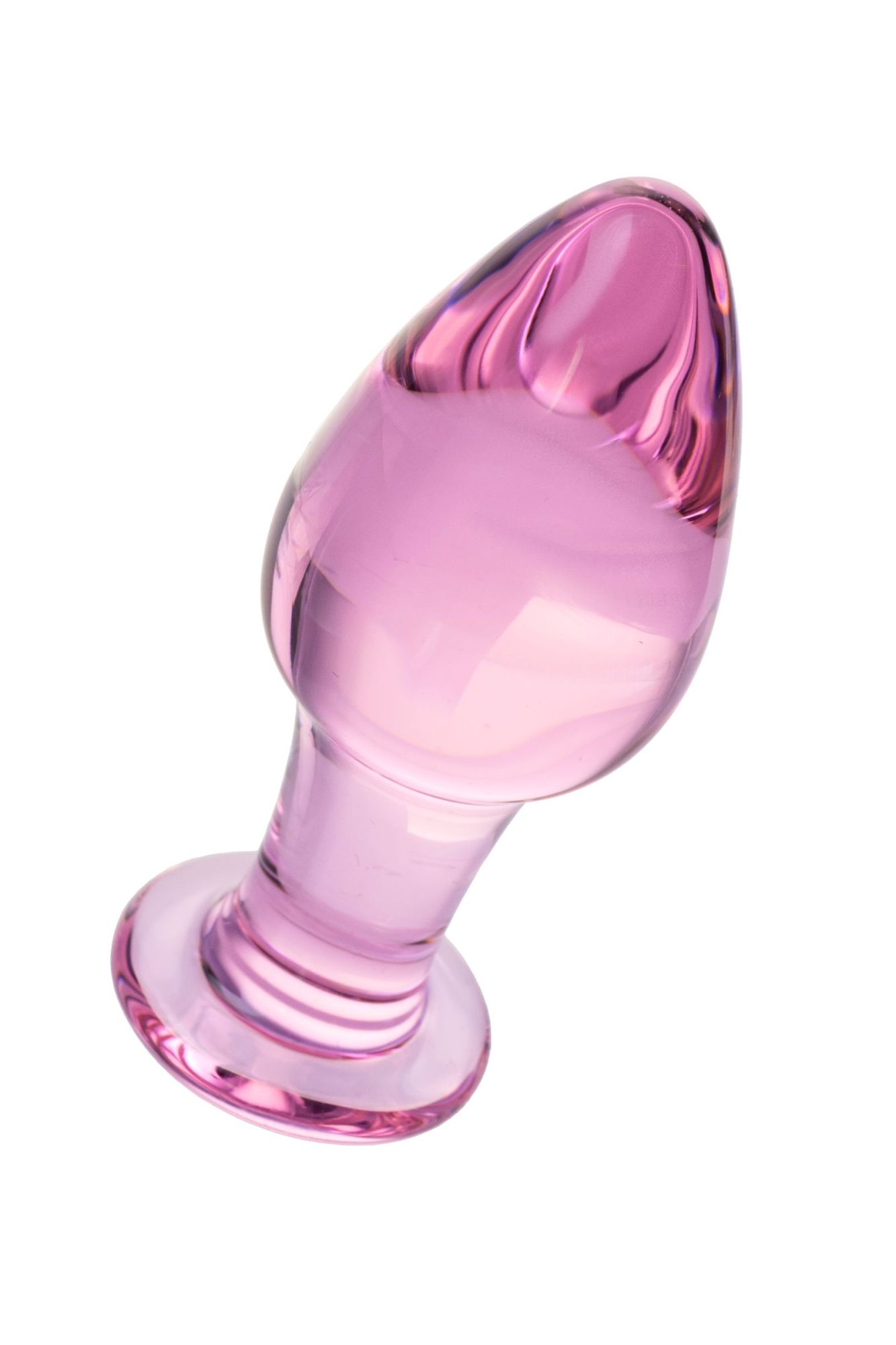 анальная втулка sexus glass, стекло, розовая, 10 см, ø 4 см в России