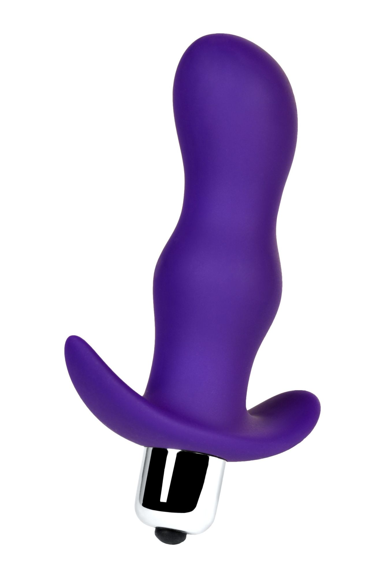 анальная пробка с вибрацией a-toys by toyfa размера s, силикон, фиолетовая, 11,2 см в России